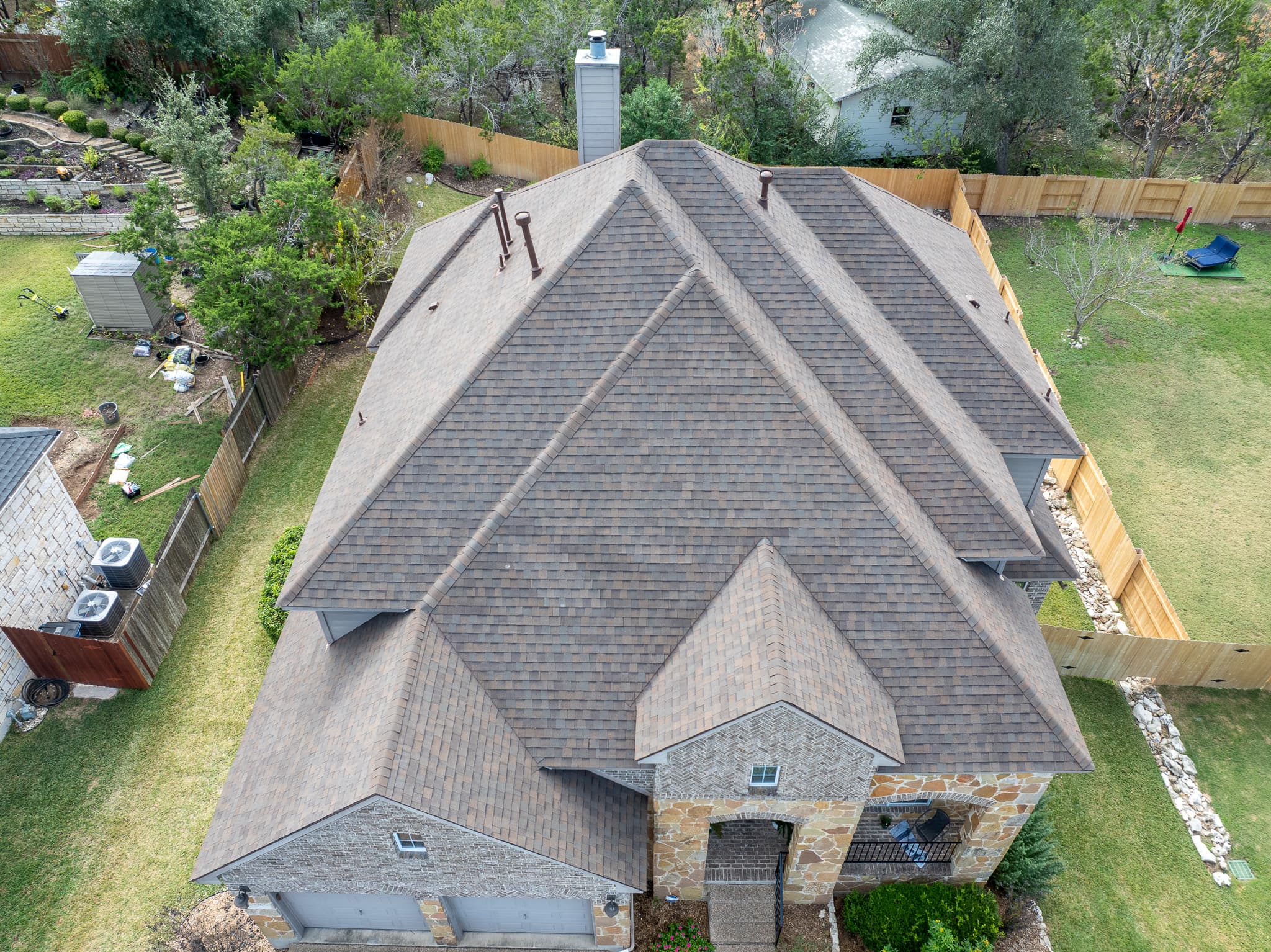 Professional roof replacement on South Austin home